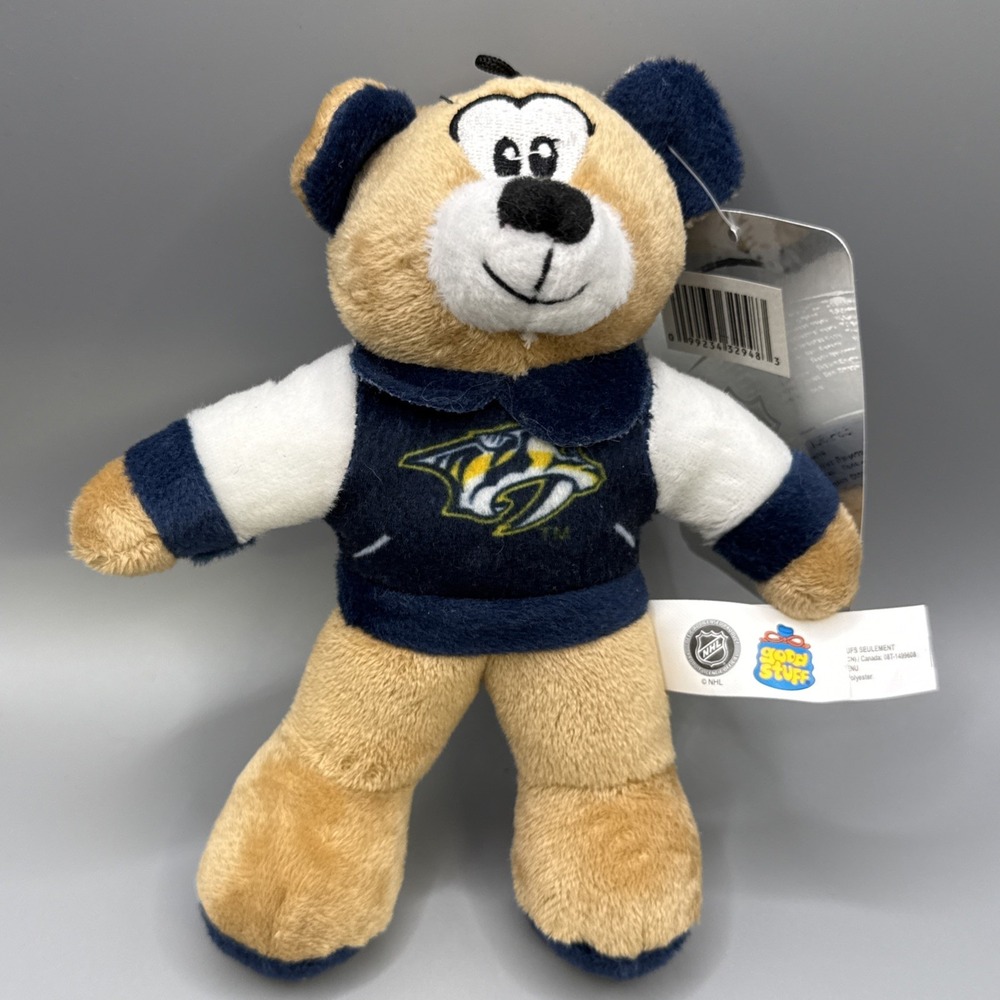 Nashville Predators National Hockey League Plush Bear Good Stuff New